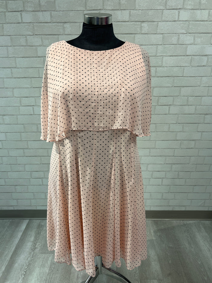 Pink Dot Cape Dress - Danny & Nicole