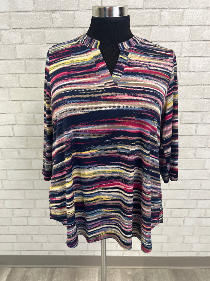 Stripe Print Top - Dear Scarlett