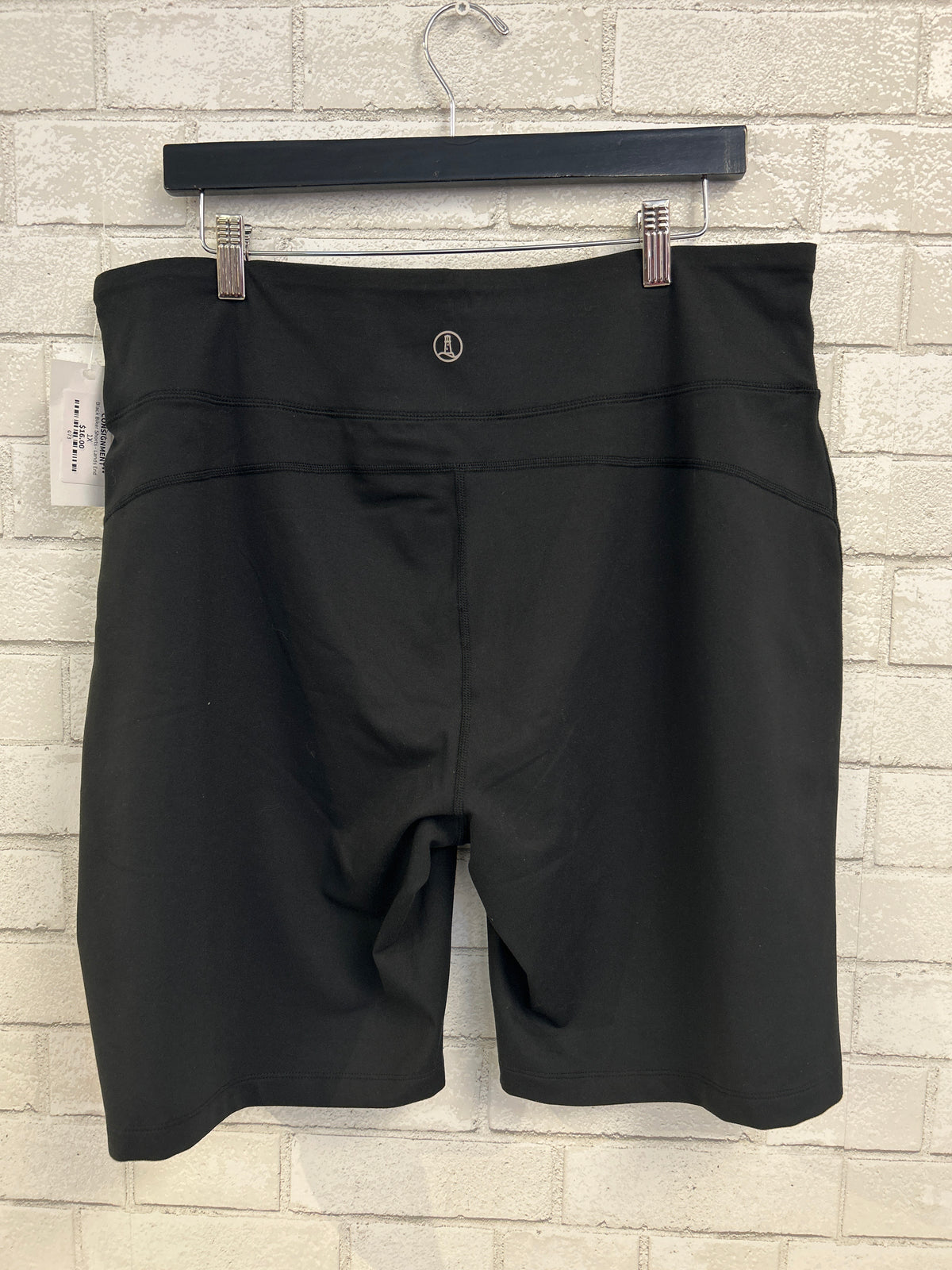 Black Biker Shorts - Lands End