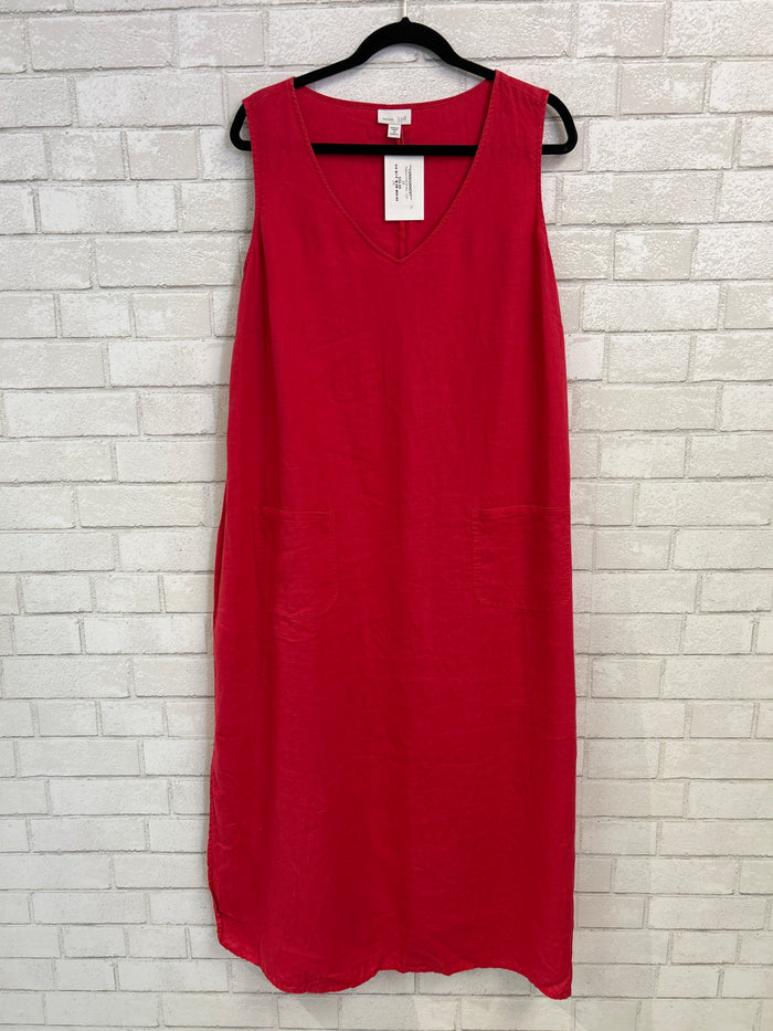 Papaya Linen Dress - J.Jill