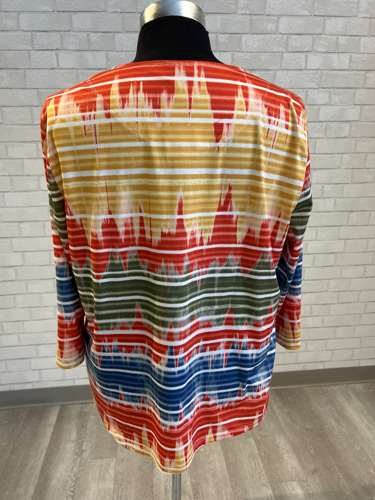 Orange/Green/Blue/Yellow Print Top - Multiples