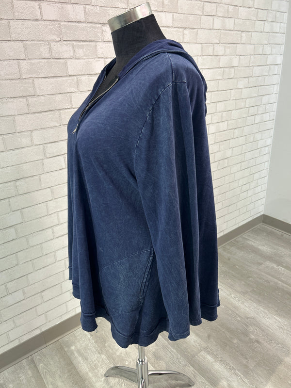 Blue Swing Zip Up - Jess & Jane