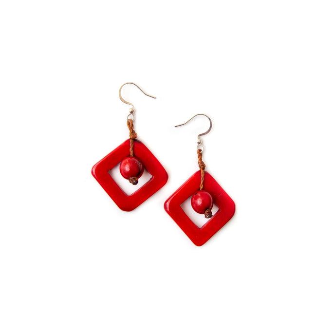 Irina Earrings | Red