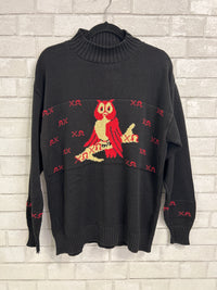 Black Owl Sweater