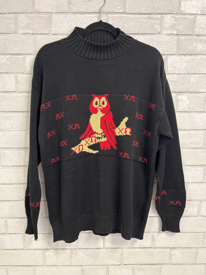 Black Owl Sweater