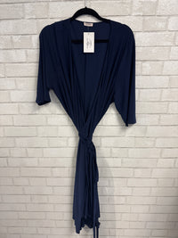 Navy Wrap Dress - Kiyonna