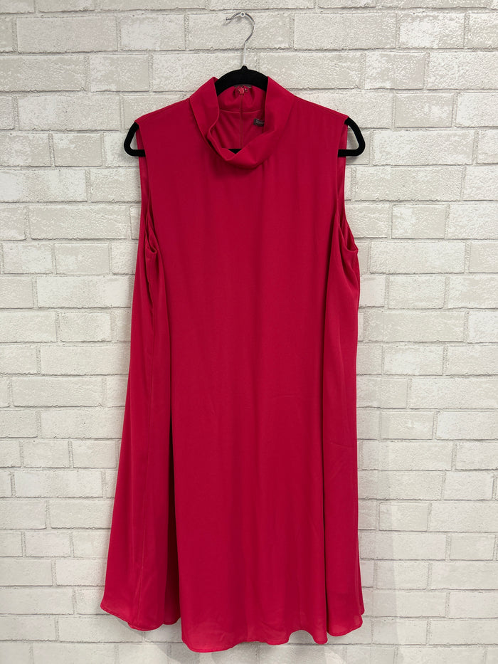 Pink Sleeveless Mock Neck Dress - Jessica London