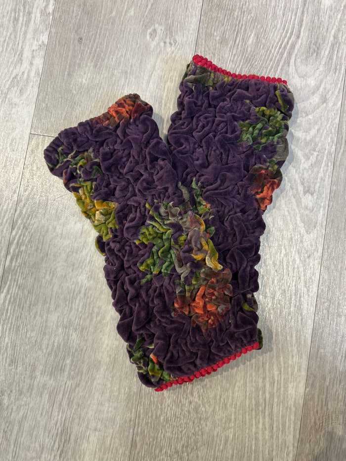 Velvet Fingerless Gloves