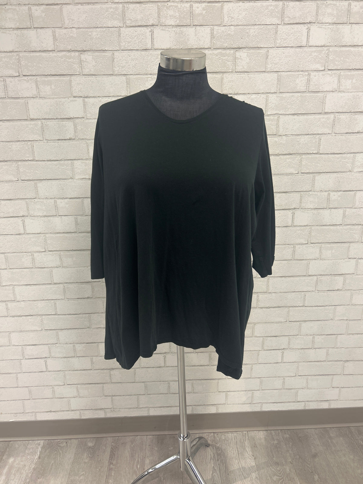 Black Shirred Back Top - J.Jill