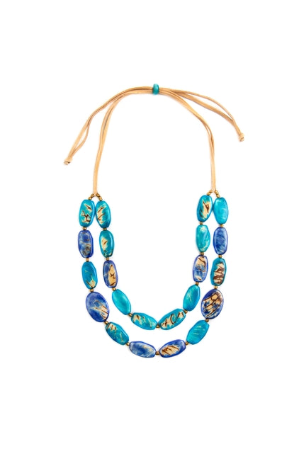Leila Necklace | Royal Blue/Turquoise