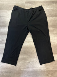 Black Cotton Pull On Pants - Jess & Jane