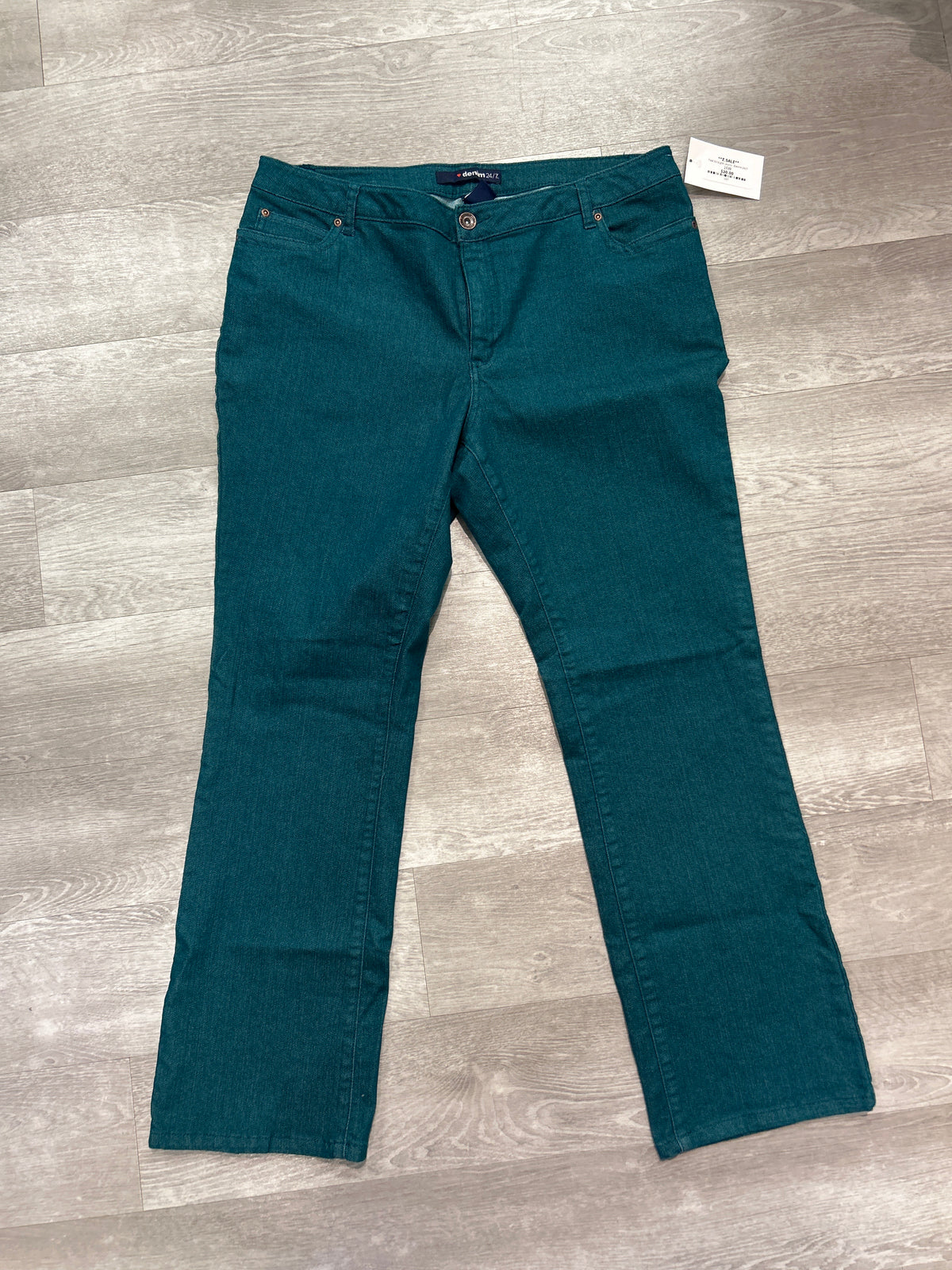 Teal Straight Jeans - Denim 24/7