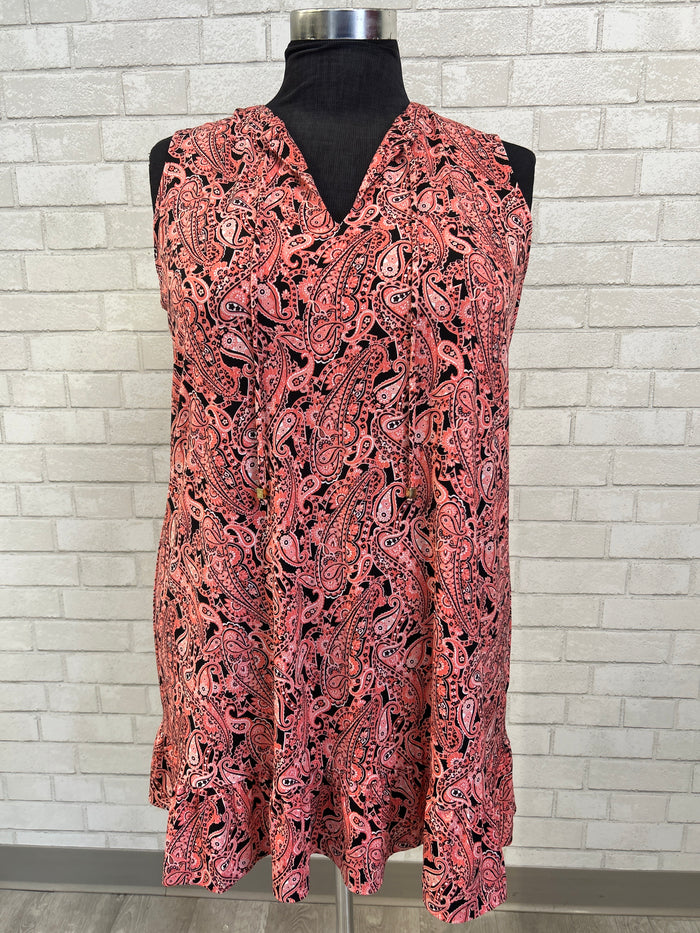 Coral Paisley Sleeveless Dress - Michael Kors