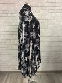 Mesh Duster B/W/G - Reina Lee