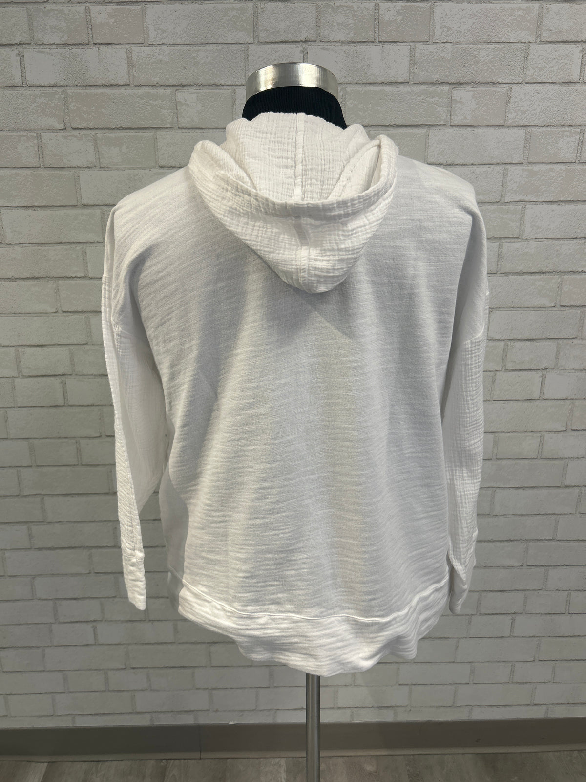White Gauze Hoodie - PureJill