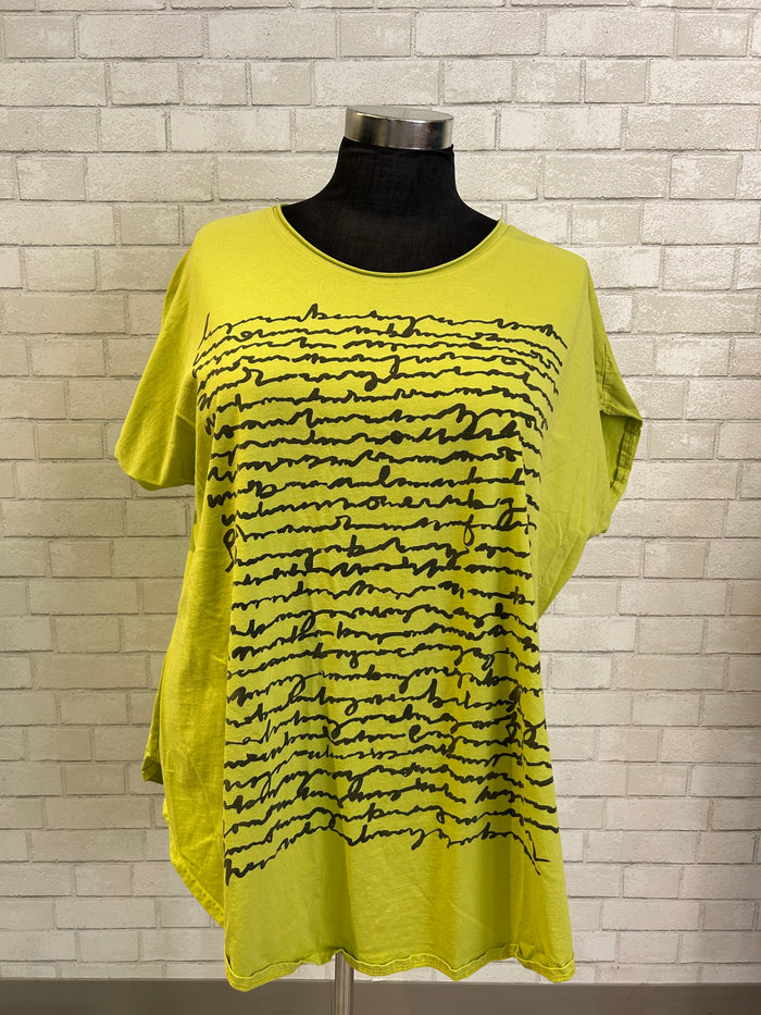 Lime Green Signature Tee - Cynthia Ashby