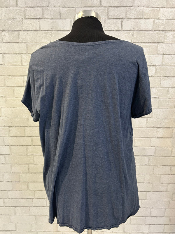Charcoal Blue Tee - PureJill