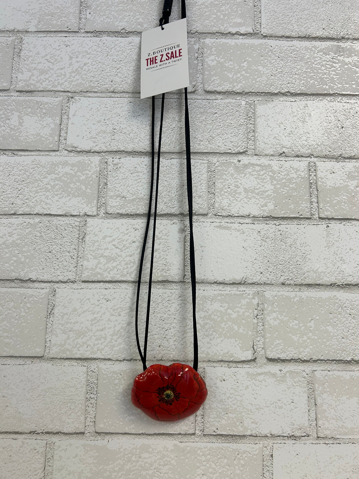 Red Flower Necklace