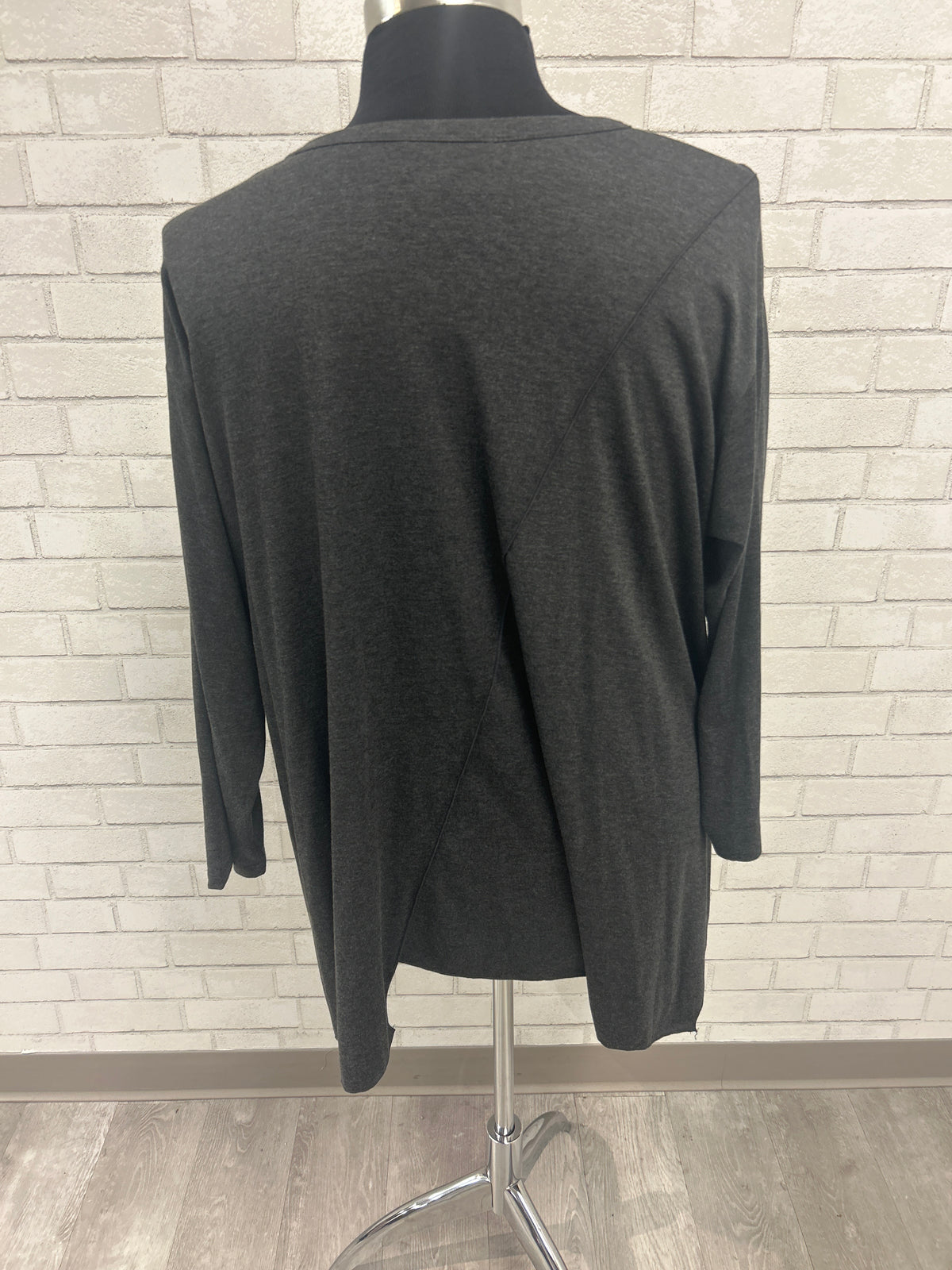 Charcoal V-Neck Tunic - Comfy USA