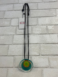 Teal/Orange/Lime Disc Pendant