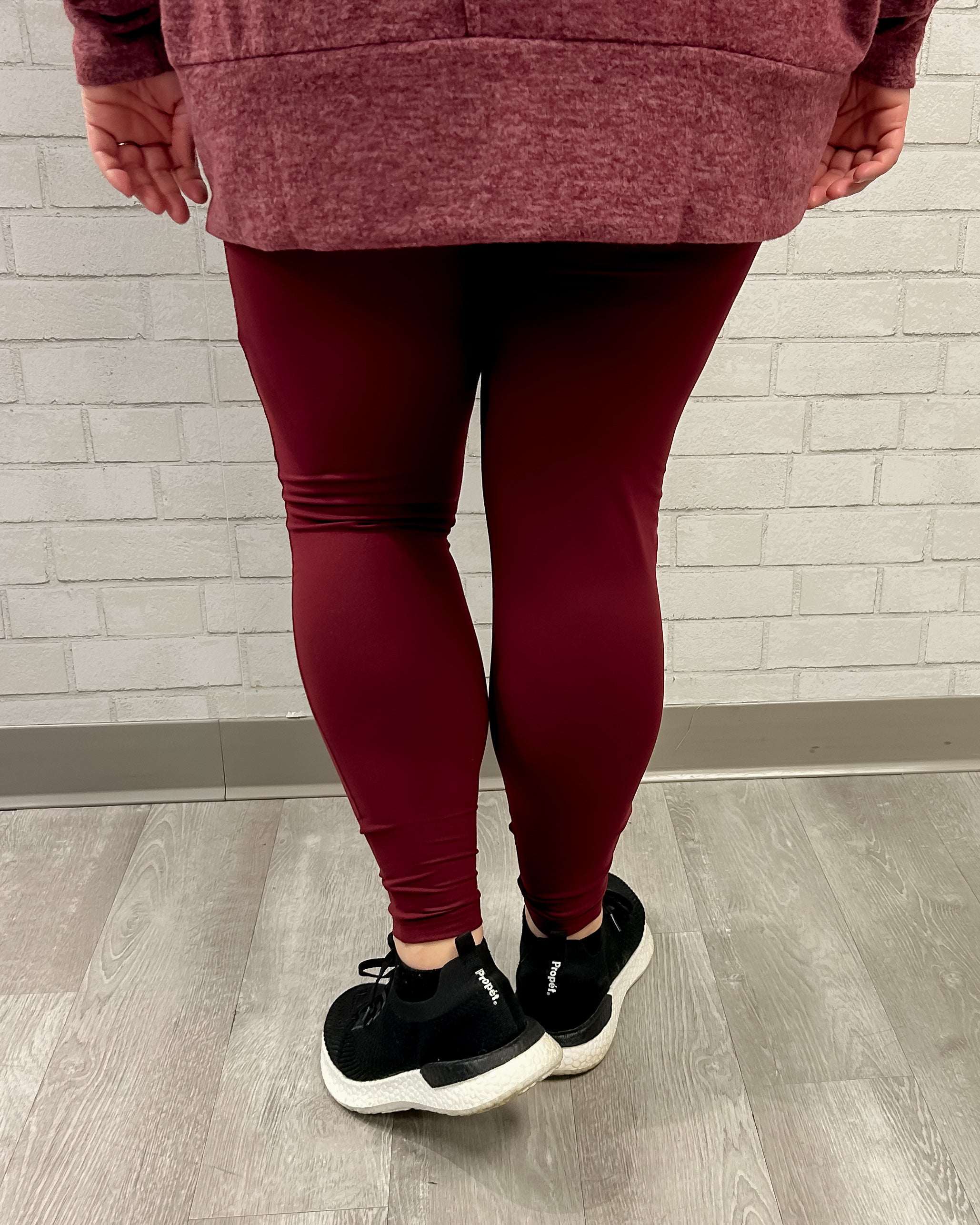 Julia Rose Maroon Full Length Leggings with Pockets – My Pampered Life  Seattle