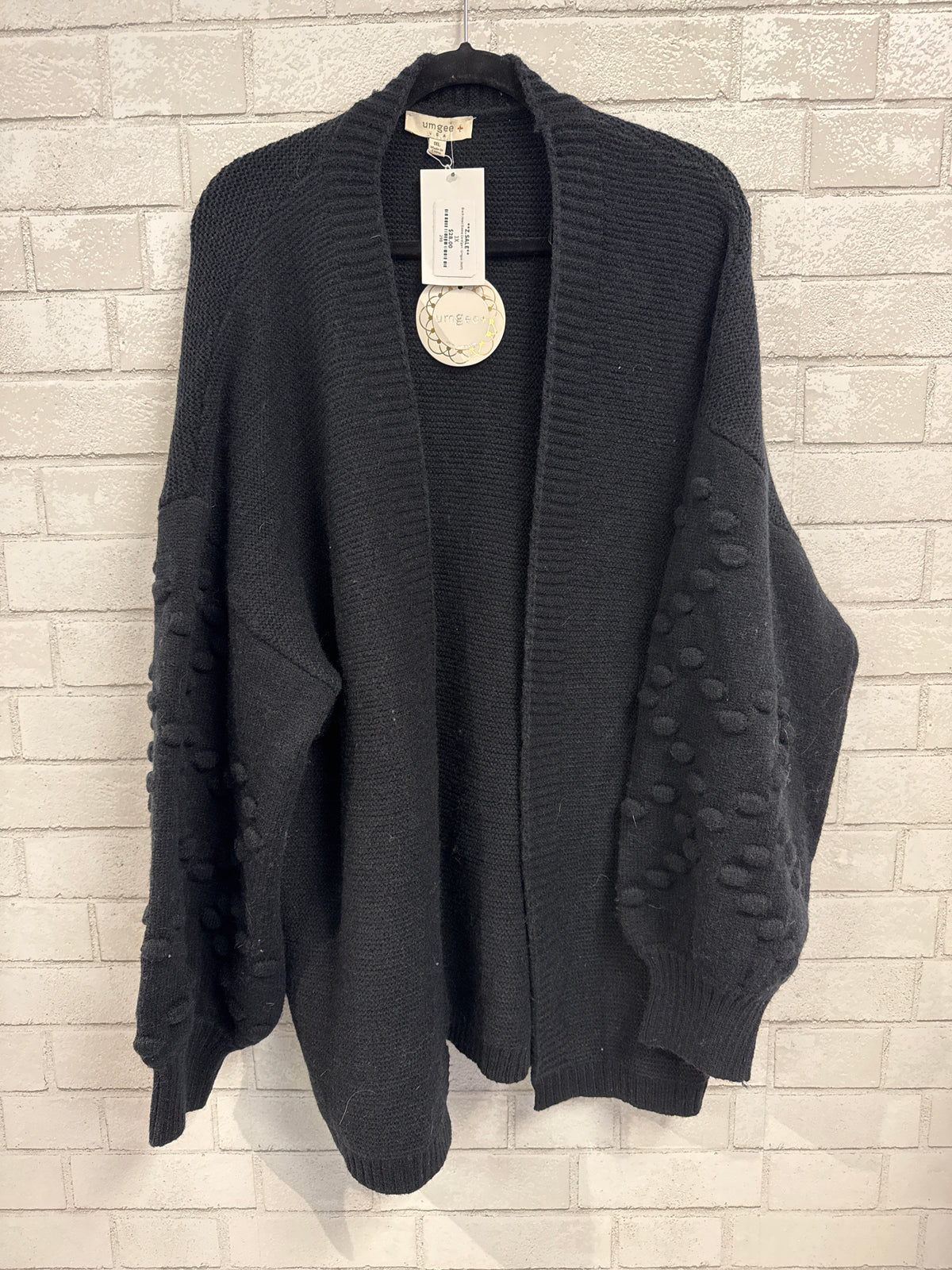 Black Heart Sleeve Cardigan - Umgee (NWT)