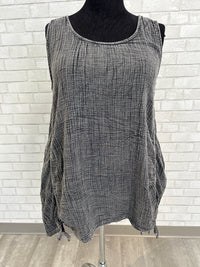 Washed Black Tunic/Dress - Tulip