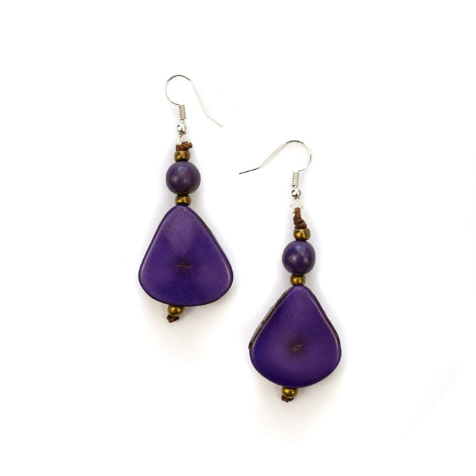 Alma Earrings | Purple