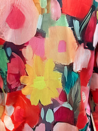 Floral 1/2 Button Blouse