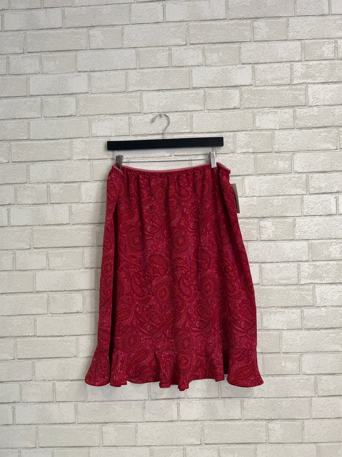 Pink/Red Paisley Skirt - Venezia