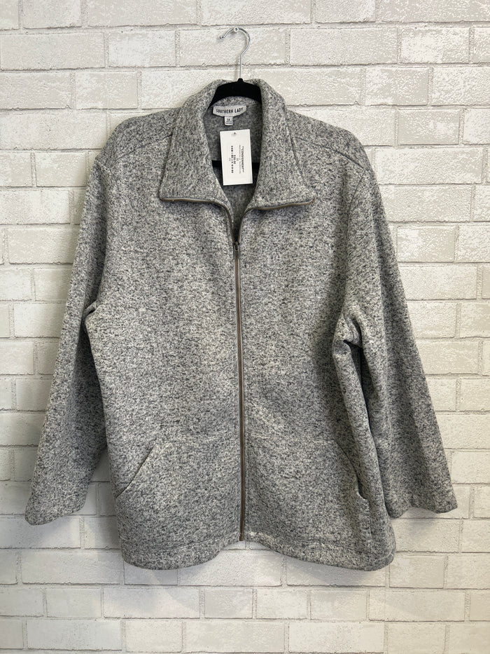 Heathered Zip Up - Southern Lady