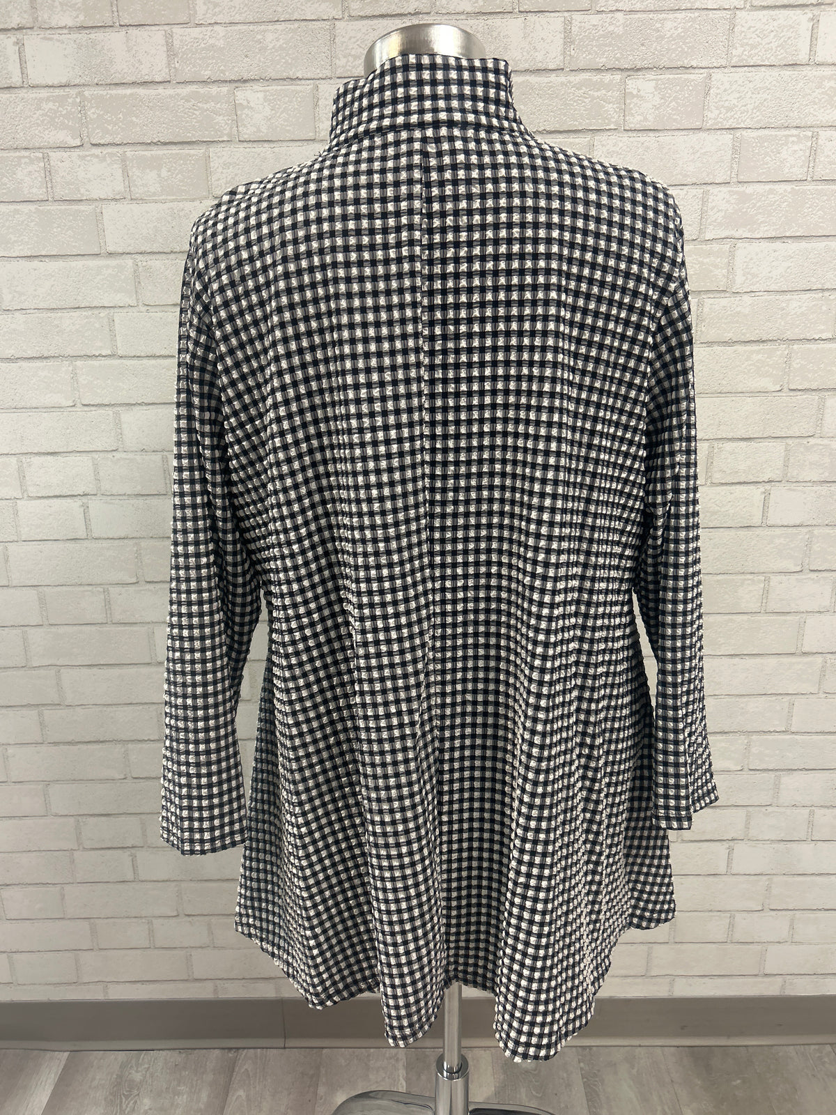 Black & White Grid Jane Jacket - Kozan