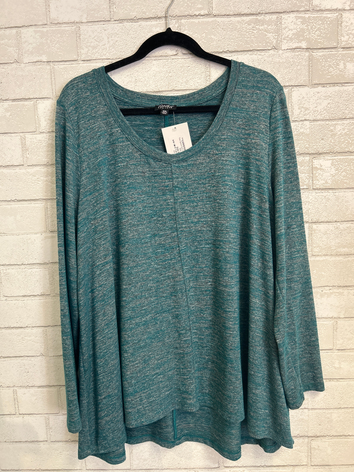 Teal Space Dye Top - Jones NY