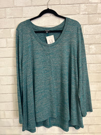 Teal Space Dye Top - Jones NY