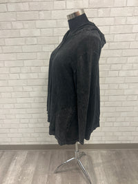 Charcoal Zip Up Swing Hoodie - Jess & Jane