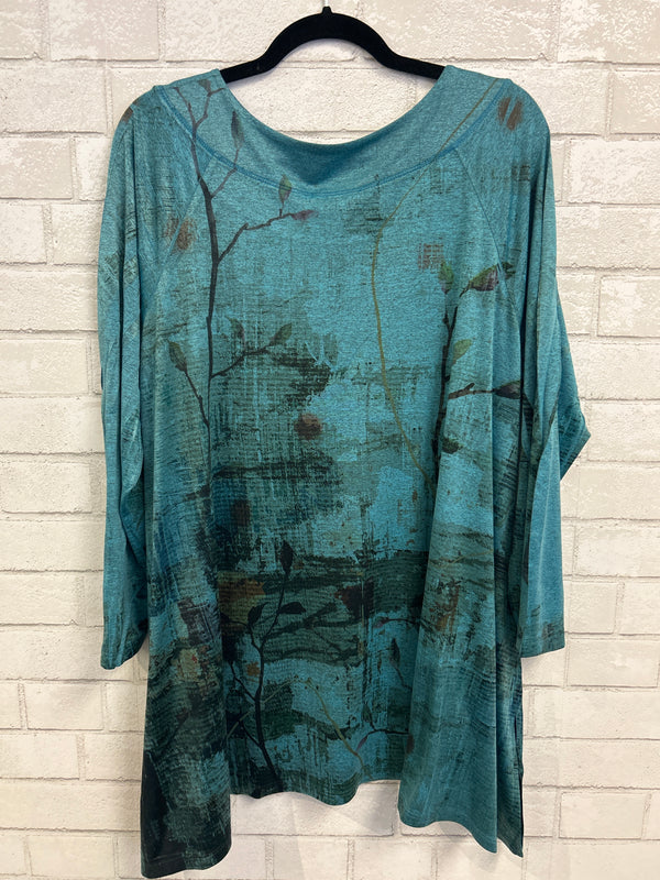 Teal Printed Tunic - Jess & Jane