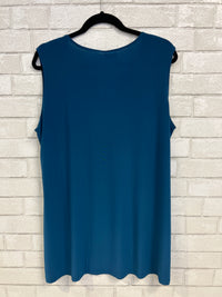 Teal Slinky Tunic Tank - Caribe