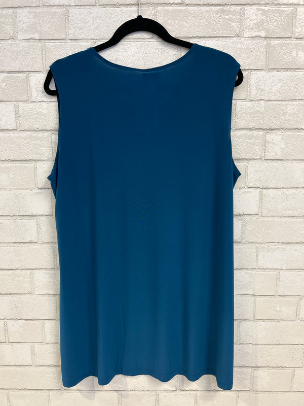 Teal Slinky Tunic Tank - Caribe