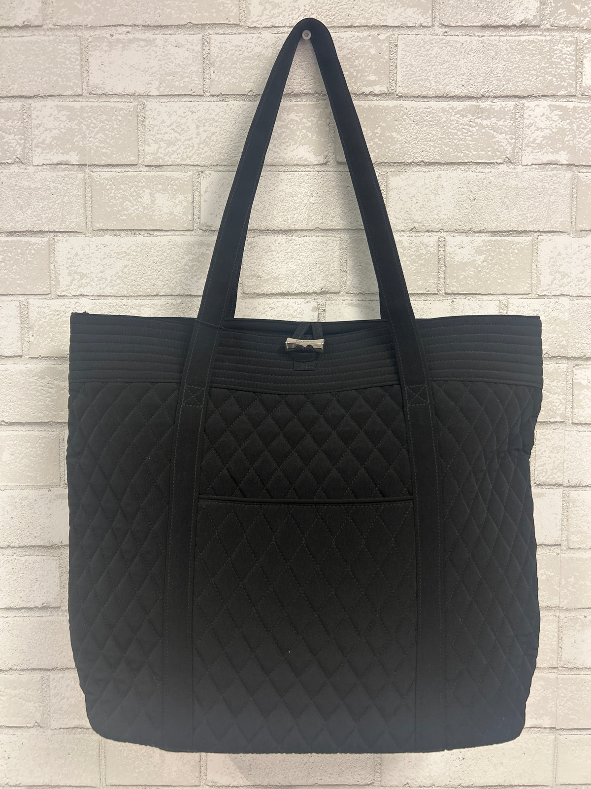 Black Quilted Classic Tote - Vera Bradley
