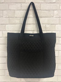 Black Quilted Classic Tote - Vera Bradley