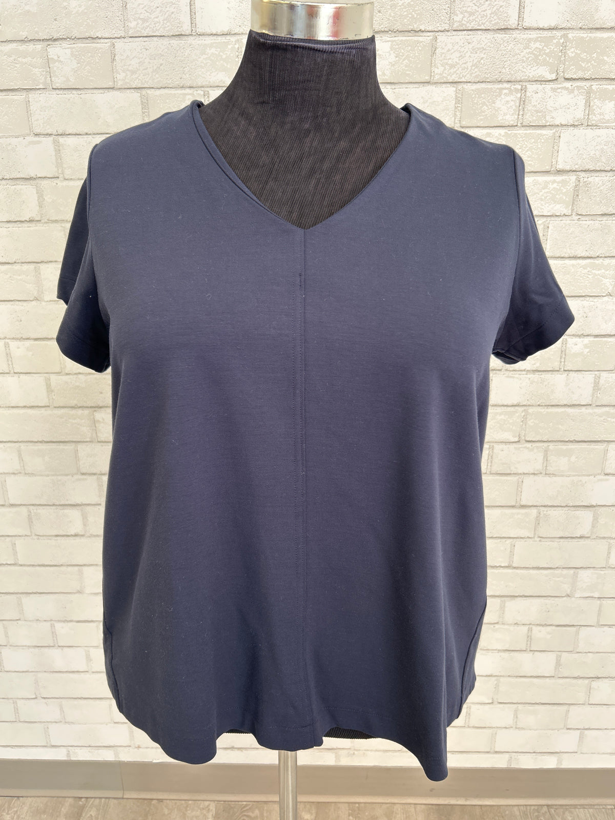 Navy V-Neck Top - J.Jill (NWT)
