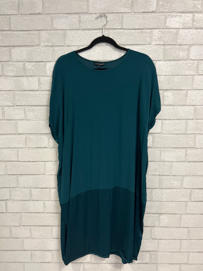 Teal Mix Fabric T-Shirt Dress - Universal Standard