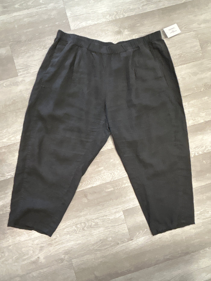 Charcoal Linen Pants - Eileen Fisher
