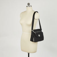 Calais Crossbody Bag in Black with Gold Hardware