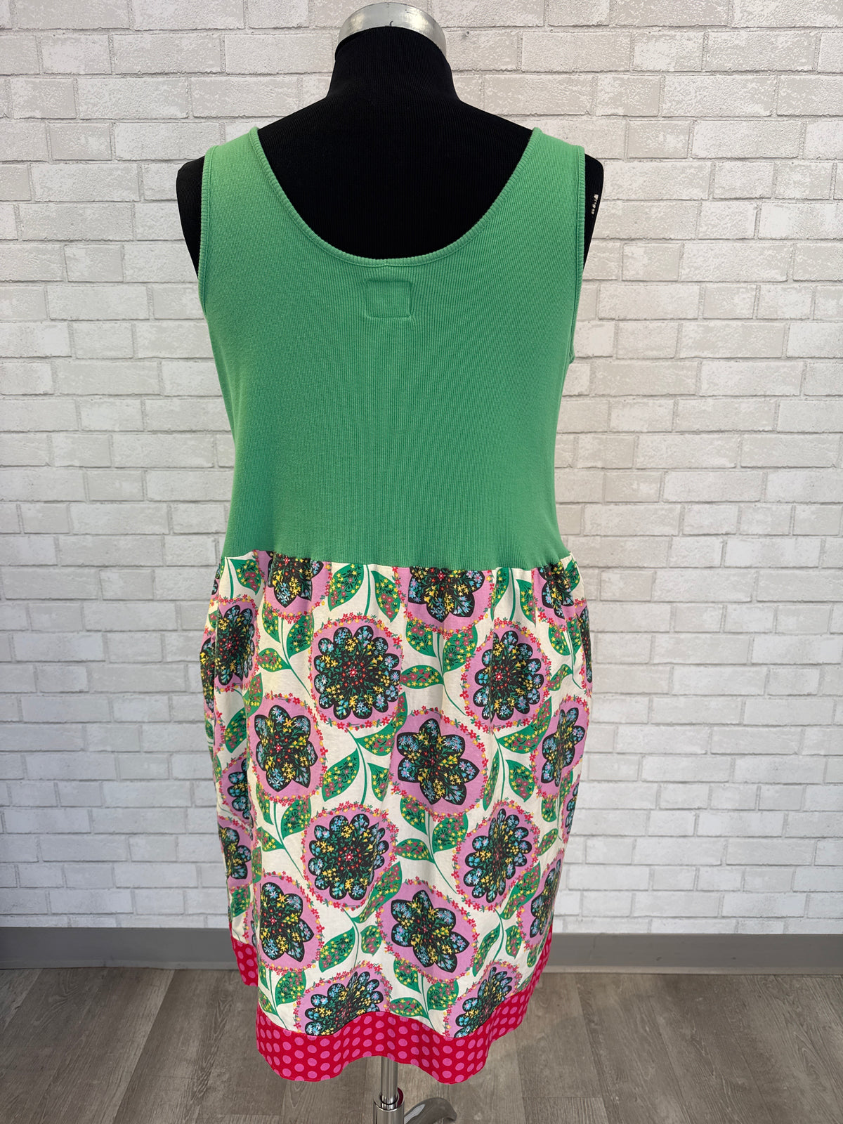 Handmade Green/Floral Dress