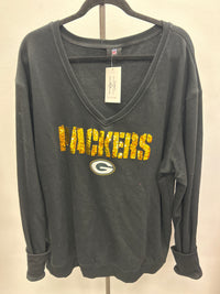 Packers Bling V-Neck Sweatshirt