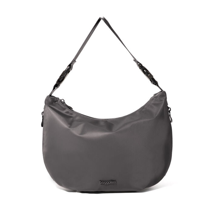 Crescent Convertible Hobo | Smoke Twill