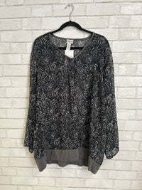 Blk/Grey Paisley Tunic - Chicos