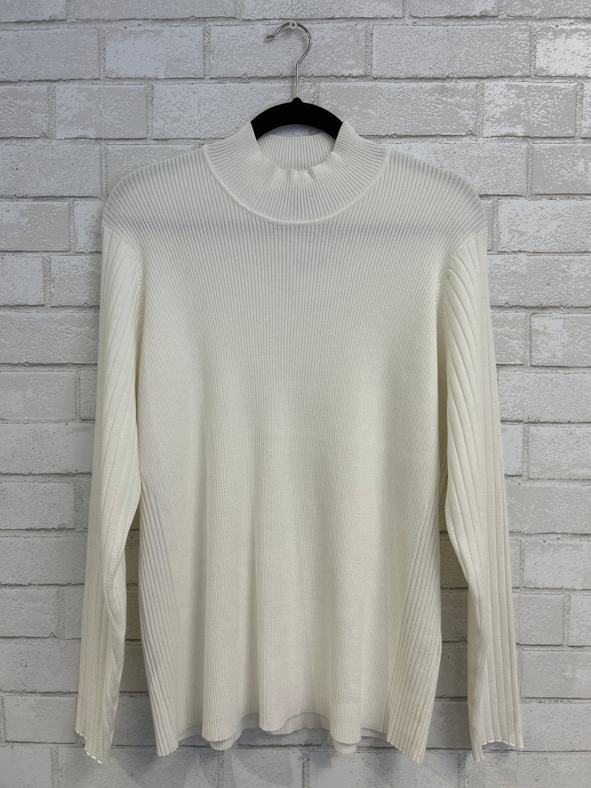 Ribbed White Turtleneck - Universal Standard