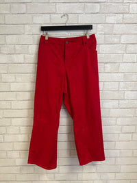 Red Crop Flare Denim - Talbots